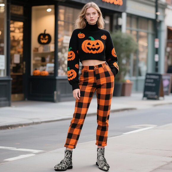 ⚡Women's Snake Pattern Halloween Ankle Boot Pointed Toe Chunky Heel Boots Buckle - Picture 5 of 6